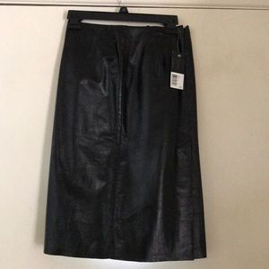 Kenneth Cole Leather skirt. Brand new with tags.